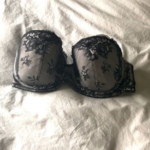 H&M strapless lace bra 34D